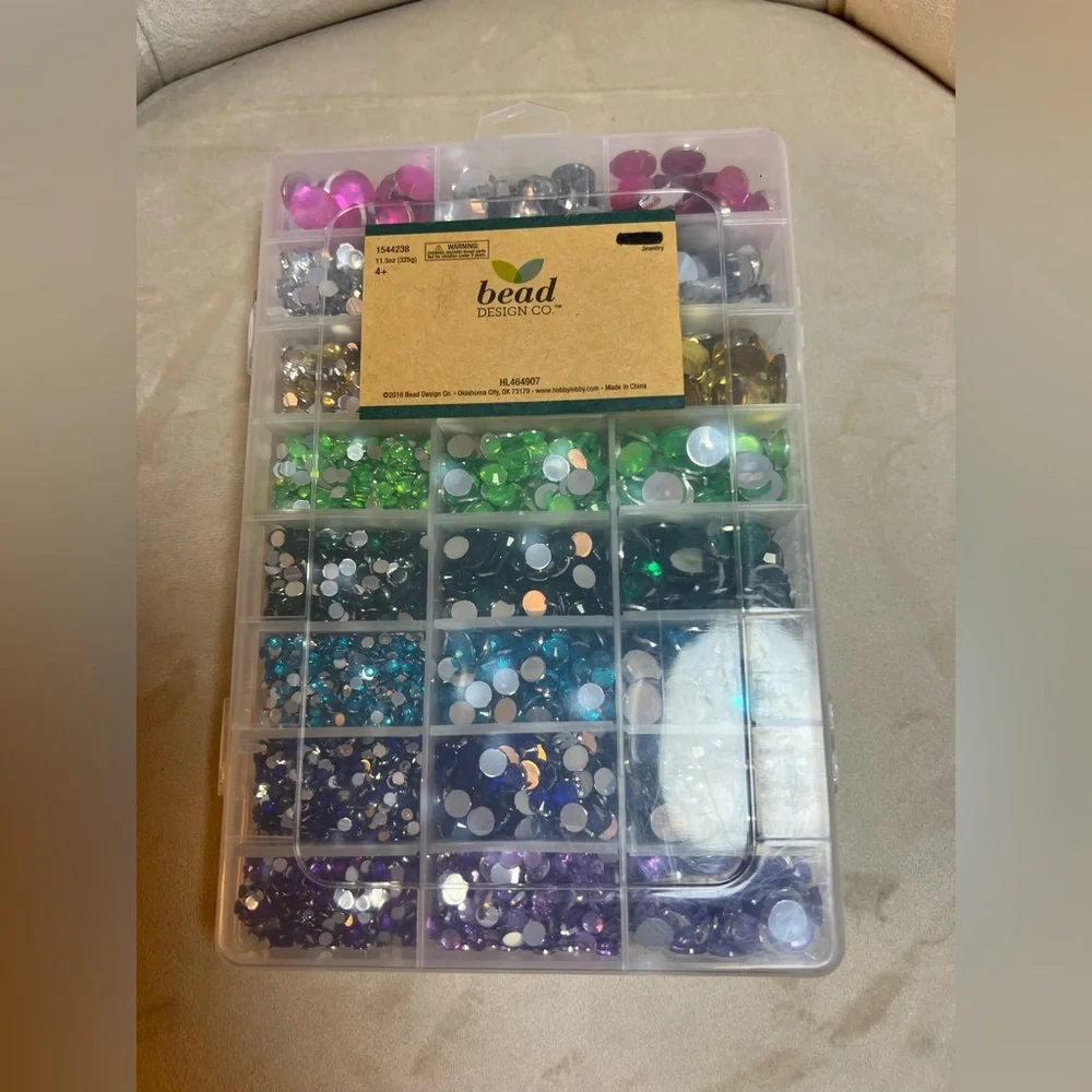 Rhinestone Box‎ Round Flatback  multiple colors